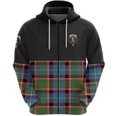 Glass Clan Half Of Tartan Zipper Hoodie
